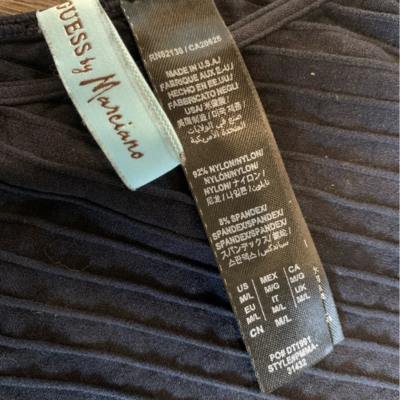 Guess by Marciano - medium - black and blue dress, stretchy, - Picture 2 of 2